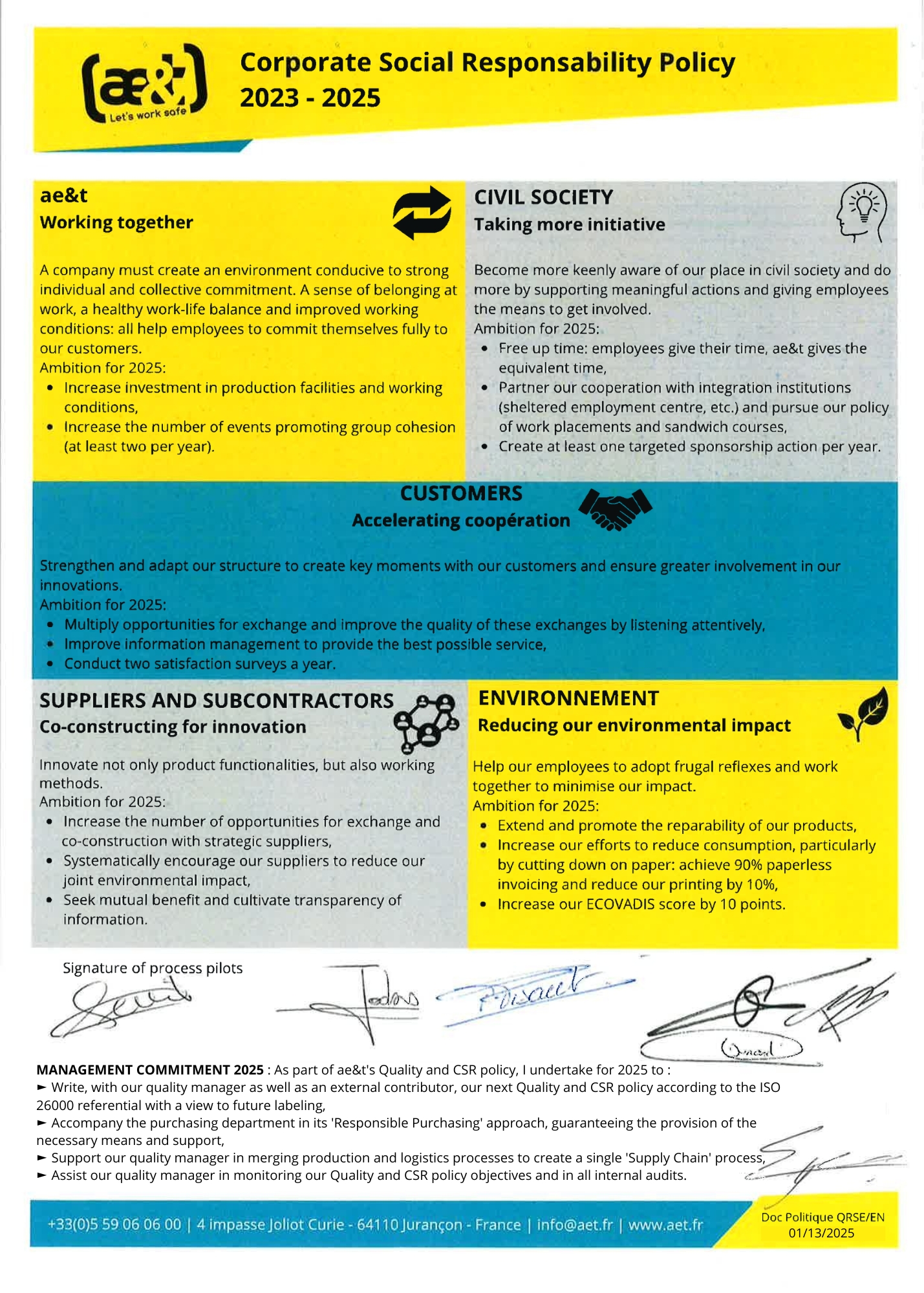Corporate Social Responsability Policy 2025