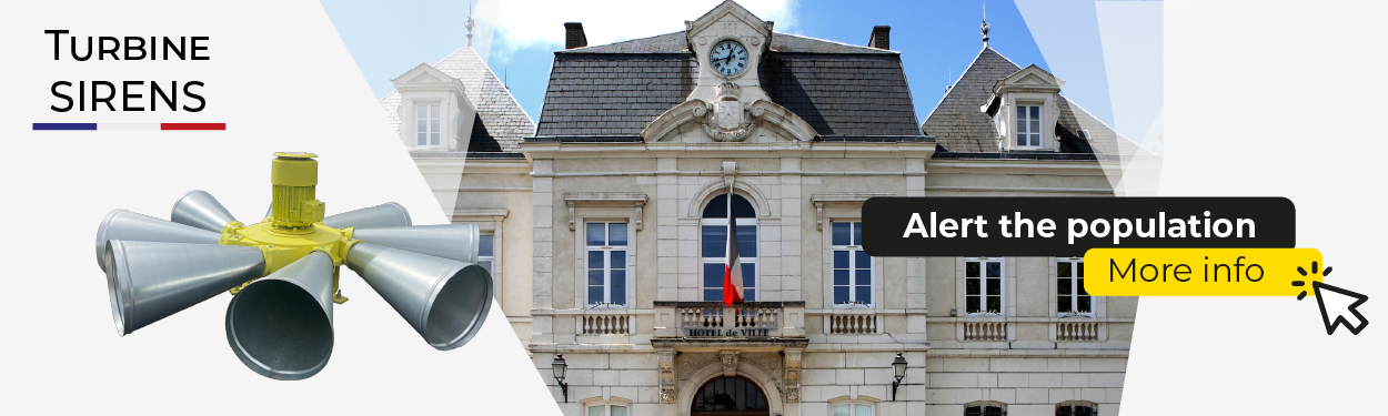 Turbine sirens : Alert the population