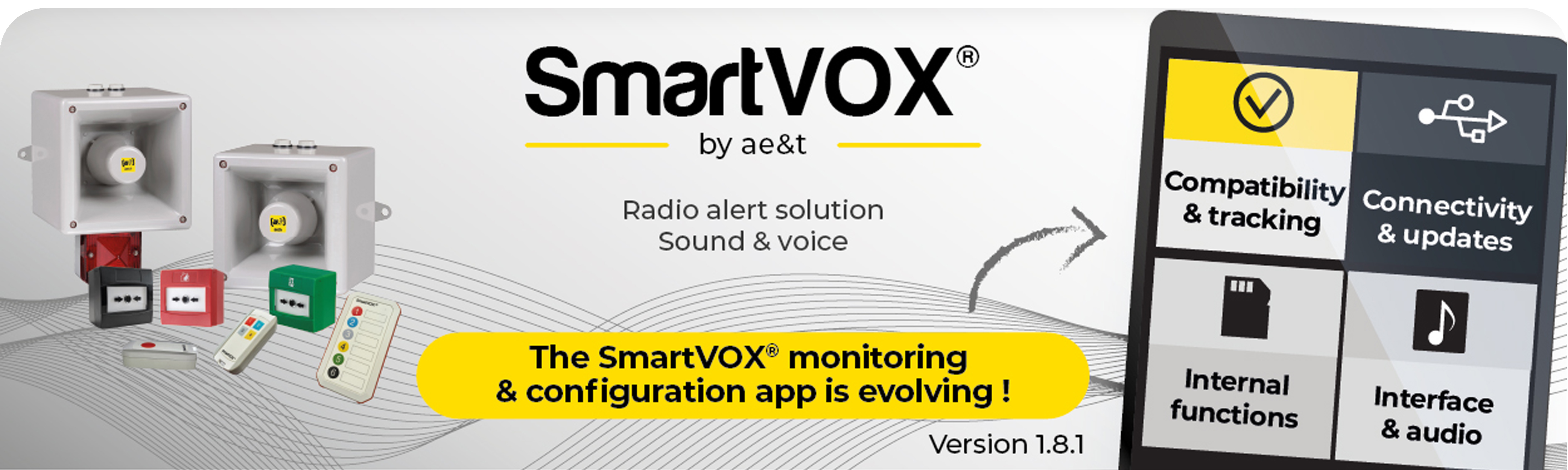 SmartVOX® monitoring & configuration app is evolving SmartVOX® monitoring & configuration app is evolving