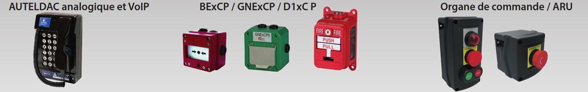 Téléphones et organes de commandes ATEX