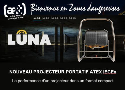 Nouveau projecteur ATEX portatif LUNA