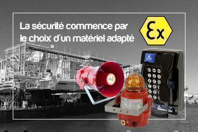 Matériel adapté atmosphère explosive
