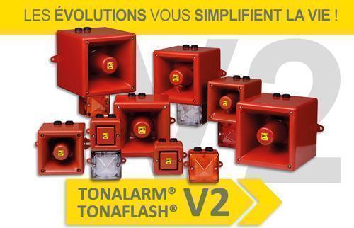 Nouvelles versions TONALARM®V2 TONAFLASH®V2
