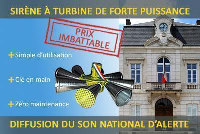 Prix imbattables sur les sirènes à turbine