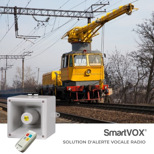 Solution SmartVOX® pour une établissement industriel spécialisé dans le ferroviaire