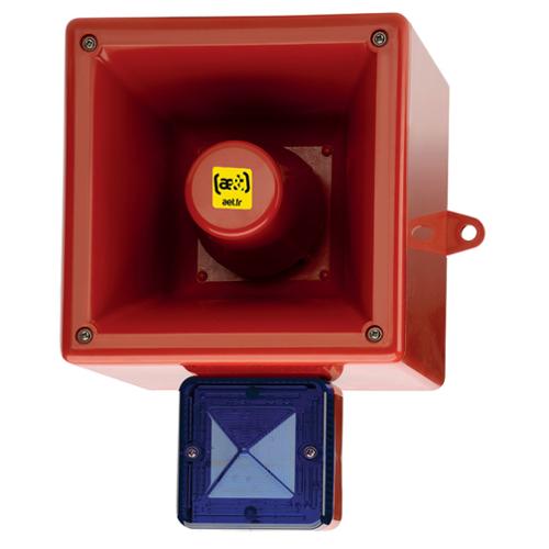 Diffuseur vocal flash 126dB 5J 24Vcc Bleu IP66