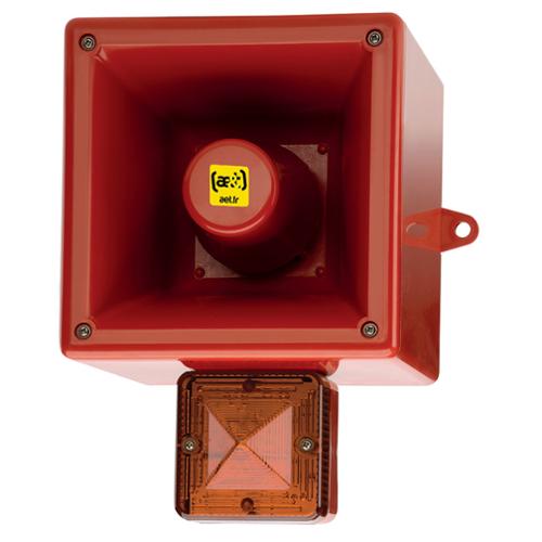 Diffuseur vocal flash 126dB 5J 230Vca Orange IP66