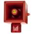 Diffuseur vocal flash 110dB 5J 12Vcc Rouge IP66