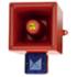 Diffuseur vocal flash 110dB 5J 24Vcc Bleu IP66 Diffuseur vocal flash 110dB 5J 24Vcc Bleu IP66