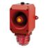 Combiné LED/119dB Fonte d'alu IP66 230 +/-10% Vca - Rouge
