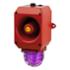Combiné LED/119dB Fonte d'alu IP66 230 +/-10% Vca - Magenta