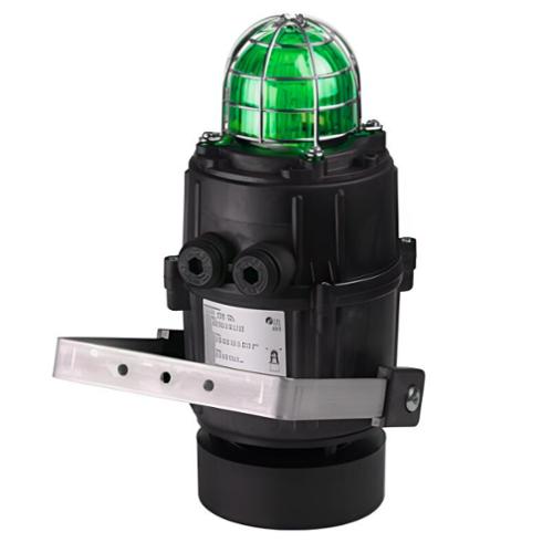 Combiné sonore lumineux LED 116dB RADIAL 230Vca Vert IP66 Combiné sonore lumineux LED 116dB RADIAL 230Vca Vert IP66