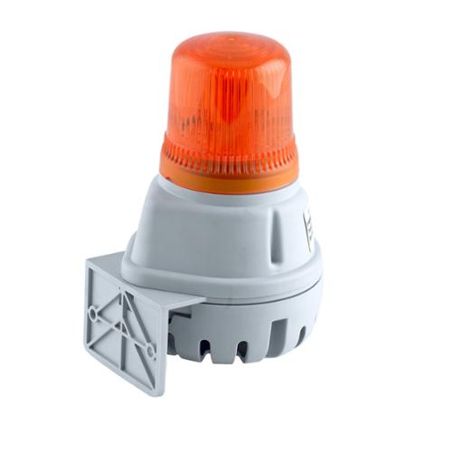 Avertisseur 100dB avec flash 1J 24Vcc/ca optique Orange IP65