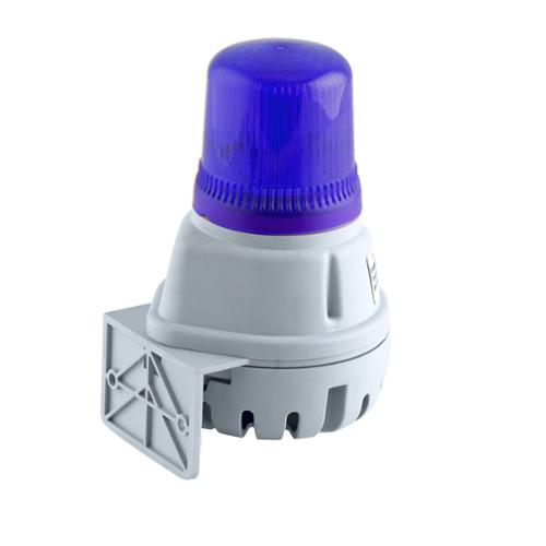 Avertisseur 100dB avec flash 1J 115Vca optique Bleu IP65
