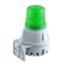 Avertisseur 100dB avec flash 1J 230Vca optique Vert IP65