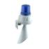 Trompe 100dB avec flash 1J 24Vca/cc optique Bleu IP65