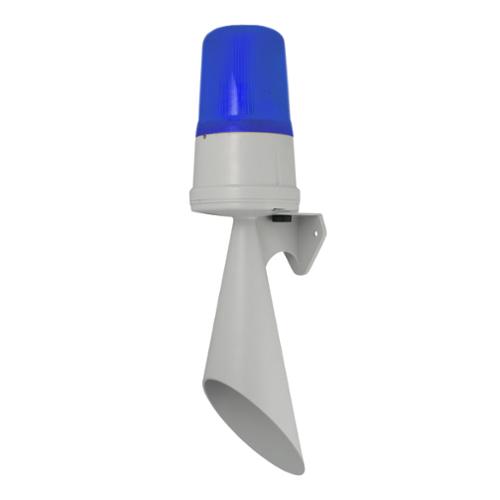 Maxi trompe 110dB avec flash 5J 48Vcc/ca Bleu IP65