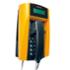 Téléphone analogique étanche 16 touches sans écran Jaune