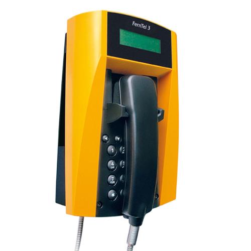 Téléphone analogique étanche 21 touches écran lcd Jaune