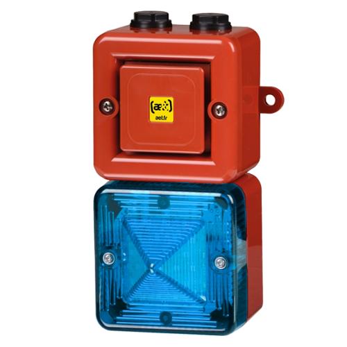 Combiné xénon 5J/100 dB 10-14 Vcc - Bleu - 10 sons