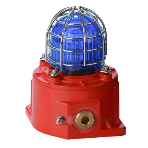 Feu flash GRP ATEX compact 5J 118cd 230Vca 54mA Bleu IP66/67
