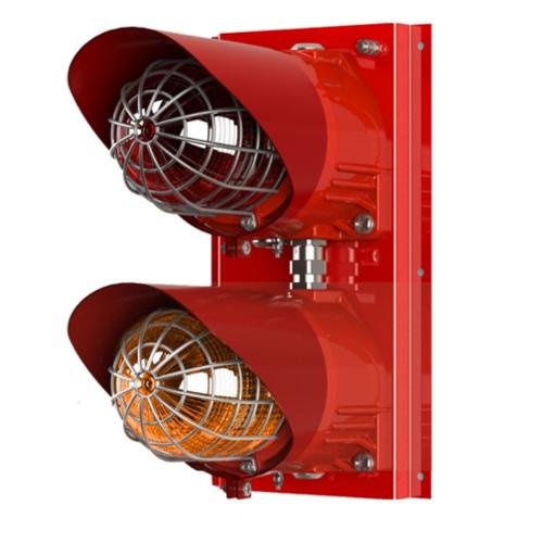 Feu routier ATEX LED 338cd IP66 230 VCA - ROUGE ORANGE