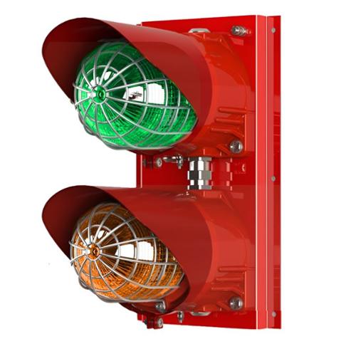 Feu routier ATEX LED 338cd IP66 230 VCA - VERT ORANGE