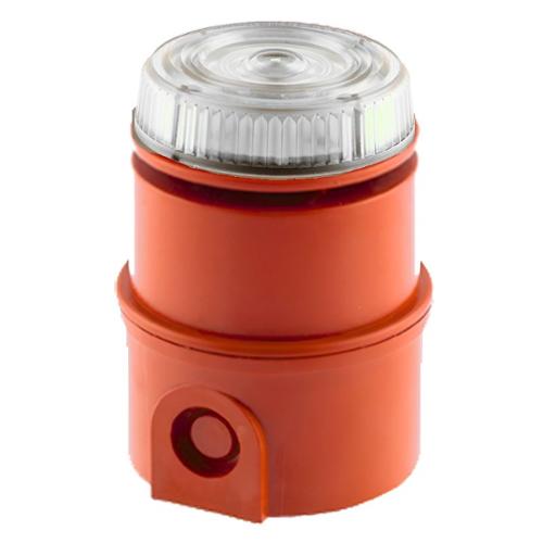 Combiné sirène LED Transp IP65 Zon 24Vcc sécurité intrinsèque 49 sons Combiné sirène LED Transp IP65 Zon 24Vcc sécurité intrinsèque 49 sons