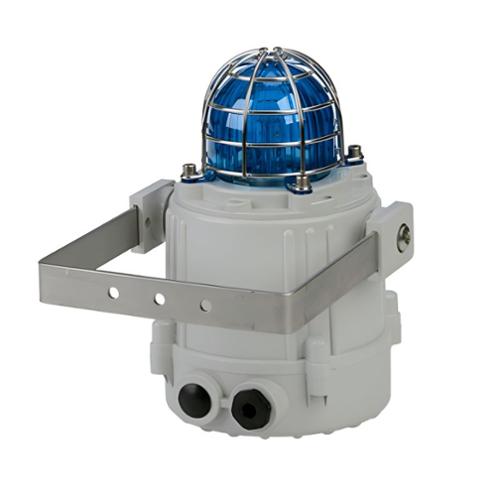 Flash 5J avec grille de protection 12 Vcc optique Bleu IP66/67