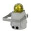 Feu LED avec grille protection 230 Vca optique Jaune IP66/67