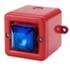 Mini sirène 104dB feu flash 0.5J 115Vca optique Bleu IP66