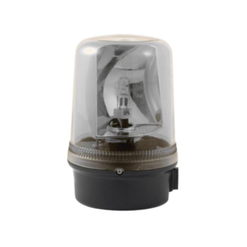 Feu tournant compact 20W 12Vcc Transparent 150xø100mm IP65