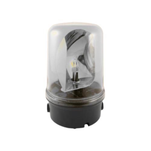 Maxi feu tournant 35W 12Vcc Transp 220xø140mm IP65