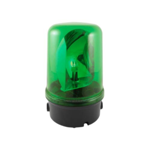 Maxi feu tournant 35W 24Vcc Vert 220xø140mm IP65