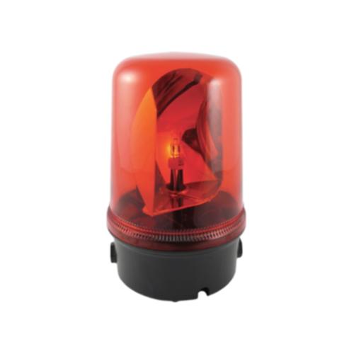 Maxi feu tournant 2x20W 48Vcc Rouge 220xø140mm IP65