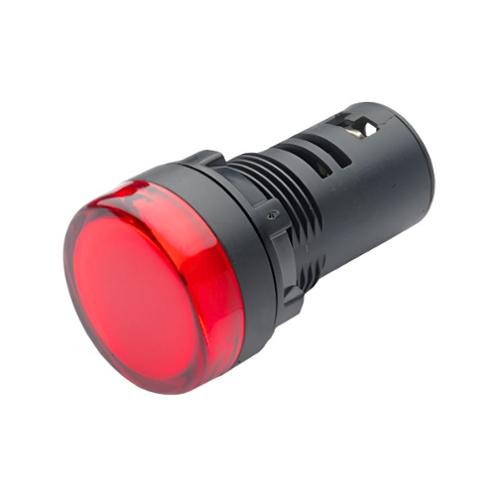 Mini voyant fixe LED encastrable 12Vcc/ca Rouge IP65