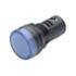 Mini voyant fixe LED encastrable 115Vcc/ca Bleu IP65