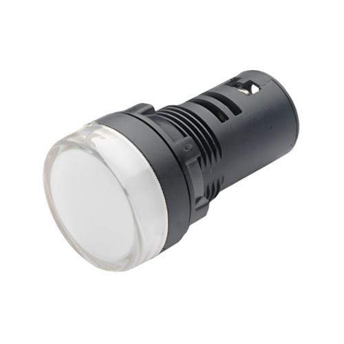 Mini voyant fixe LED encastrable 230Vca Blanc IP65