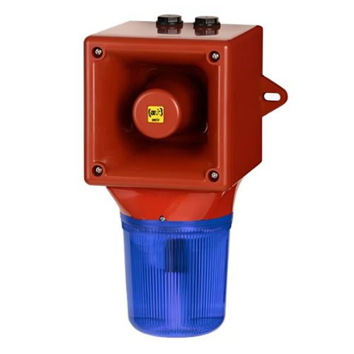Combiné xénon 5J/113 dB OPTASON® 103-127 Vca - Bleu - 64 sons