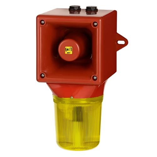 Combiné xénon 5J/113 dB OPTASON® 103-127 Vca - Jaune - 64 sons