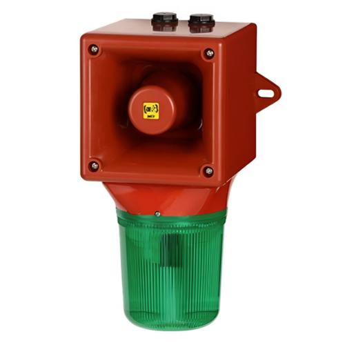 Combiné LED / 120 dB OPTASON® 90-253 Vca / 120-253 Vcc - Vert