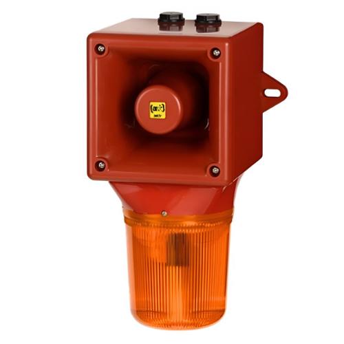 Combiné xénon 15J/124 dB OPTASON® 20-28 Vcc - Orange - 64 sons