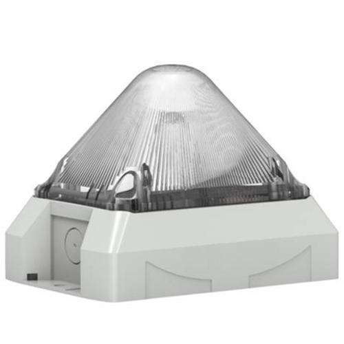 Feu flash 5J pyramidal 230Vca Transparent IP66