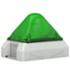 Feu flash 10J pyramidal 230Vca Vert IP66 Feu flash 10J pyramidal 230Vca Vert IP66