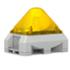 Combiné pyramidal 15J 103dB 24Vcc Jaune IP66