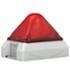 Feu flash 15J pyramidal 24Vca Rouge IP66