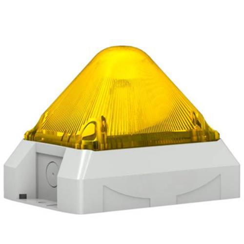 Feu flash 15J pyramidal 230Vca Jaune IP66