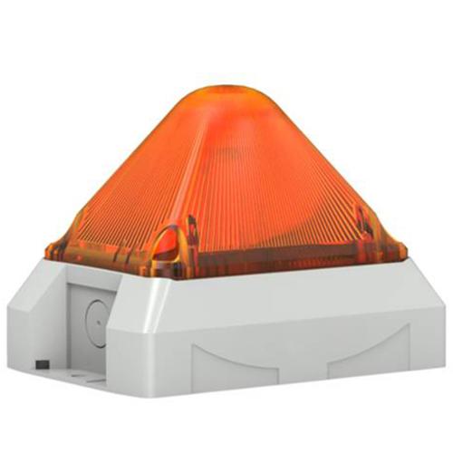 Feu LED pyramidal multimode 10-60 Vcc - Orange - IP66 - IK08