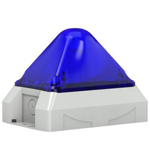 Feu LED pyramidal multimode 10-60 Vcc - Bleu - IP66 - IK08