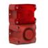 Combiné 105 dB(A)  feu flash 5 J 24Vcc optique Rouge IP66